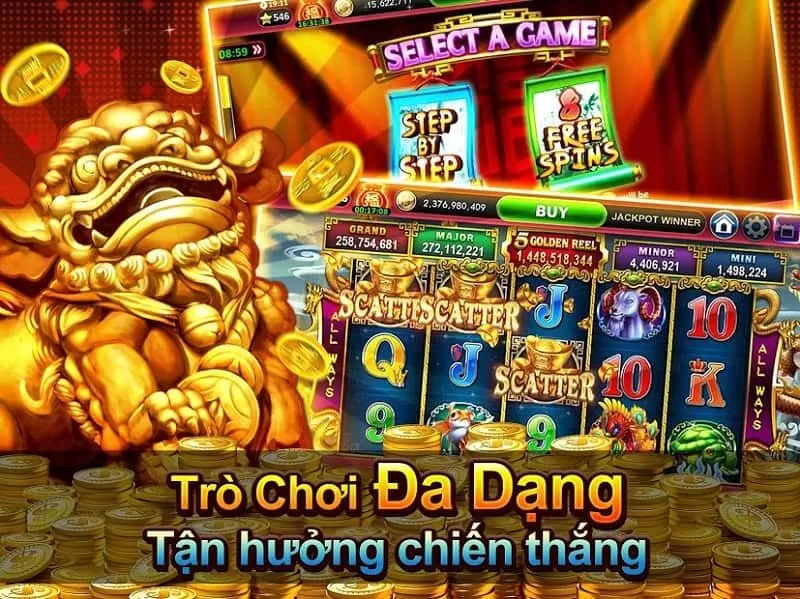 Kho game sảnh chơi đồ sộ